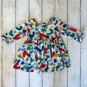 Hanna Andersson Valentines Print Super Soft Skater Dress Size 6-12 months